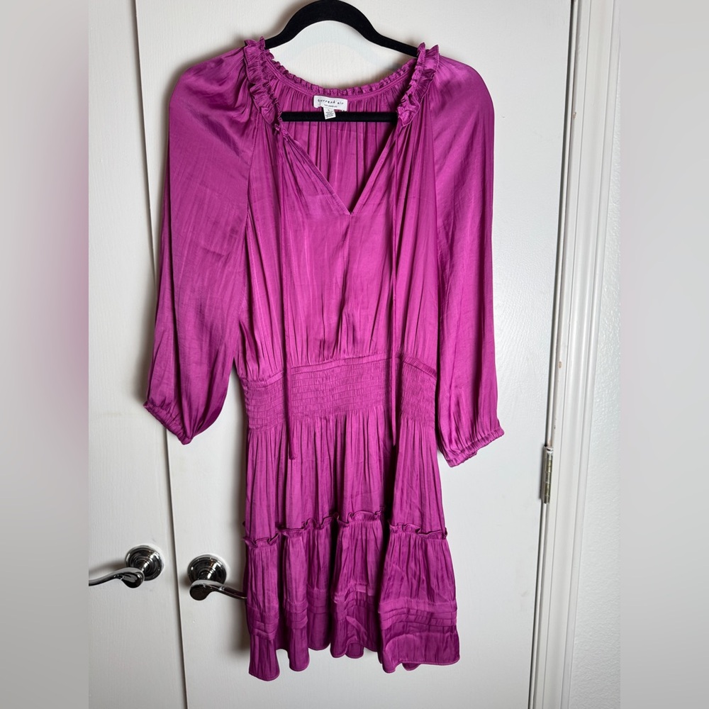 Current Air pink ruffle dress, small